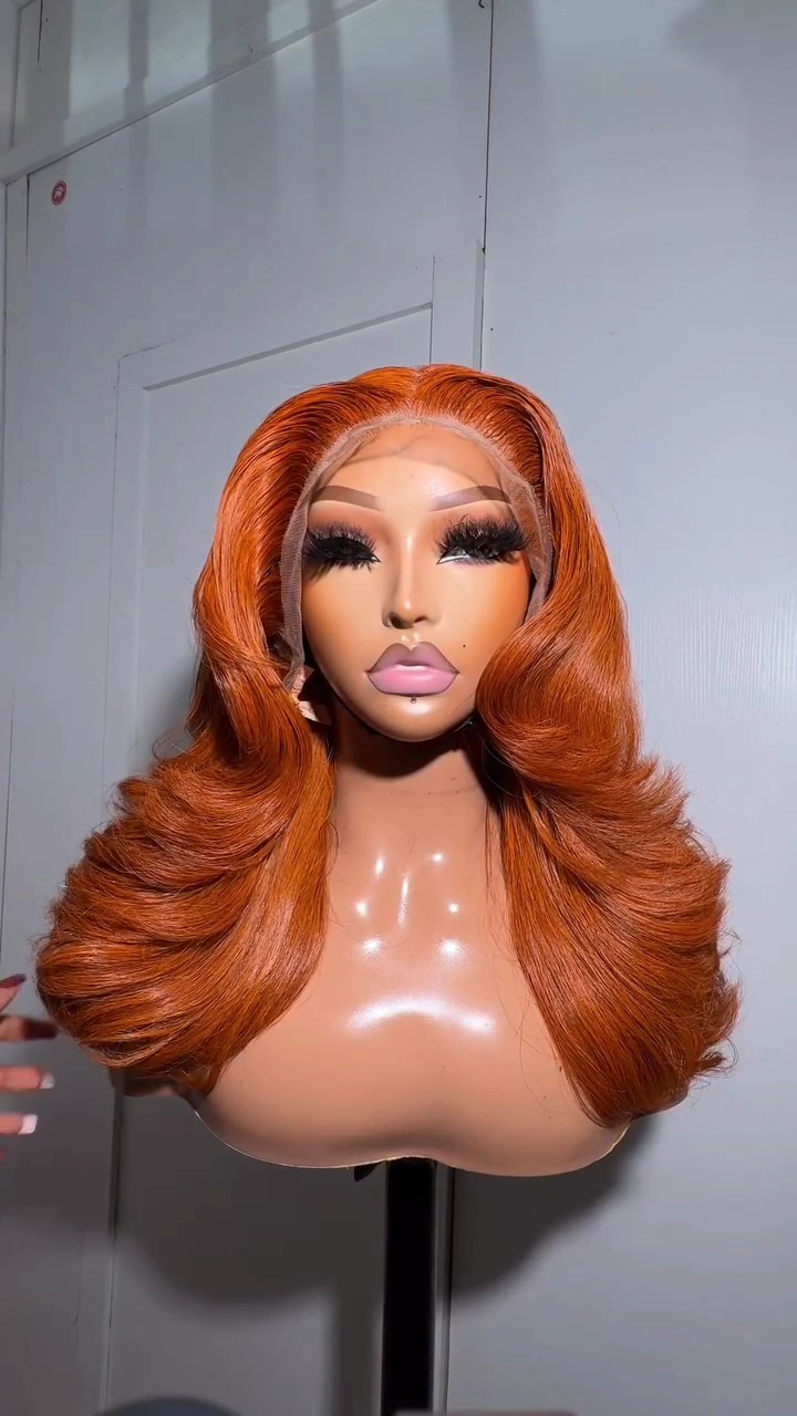 Orange SDD Bounce Wig 13by6 