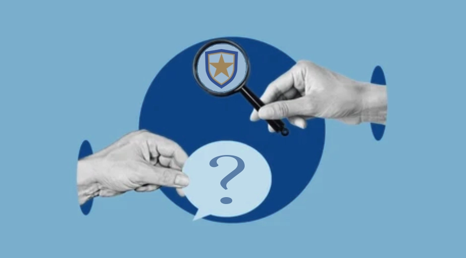 Searching to confirm a seller's identity