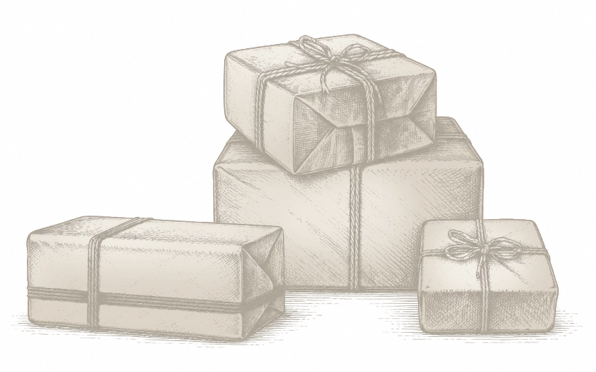 Vorfreude hand-drawn package illustration