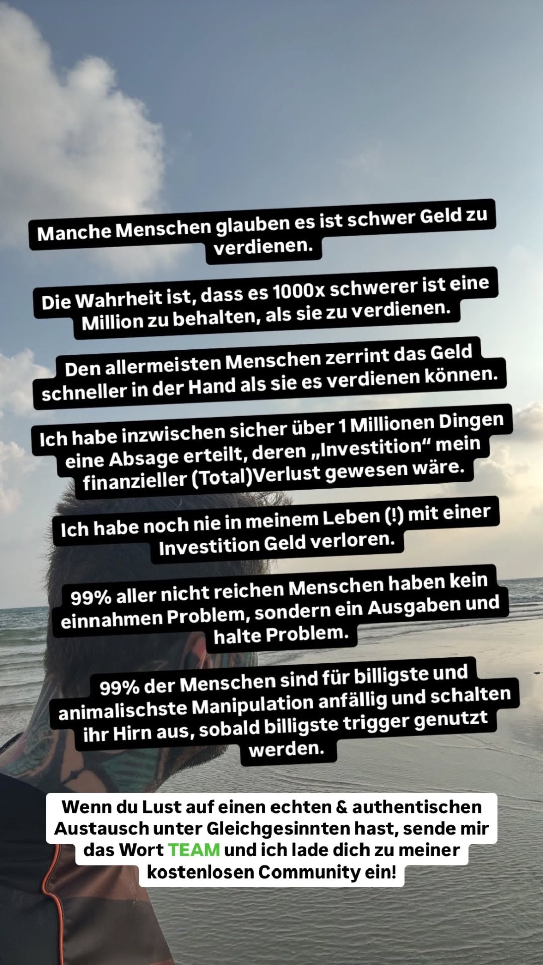 Pascal Wegner Story auf Instagram