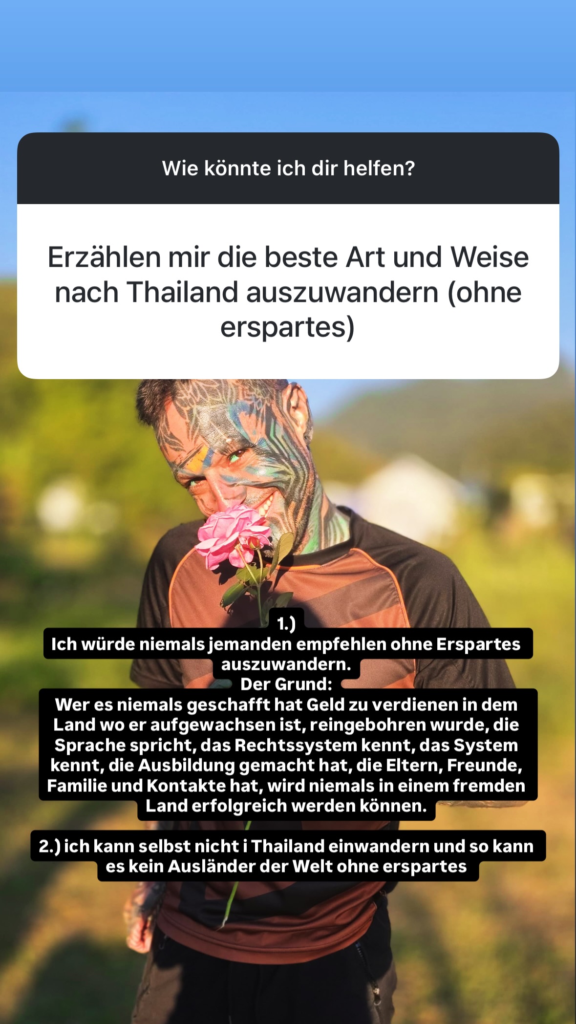 Pascal Wegner Story auf Instagram