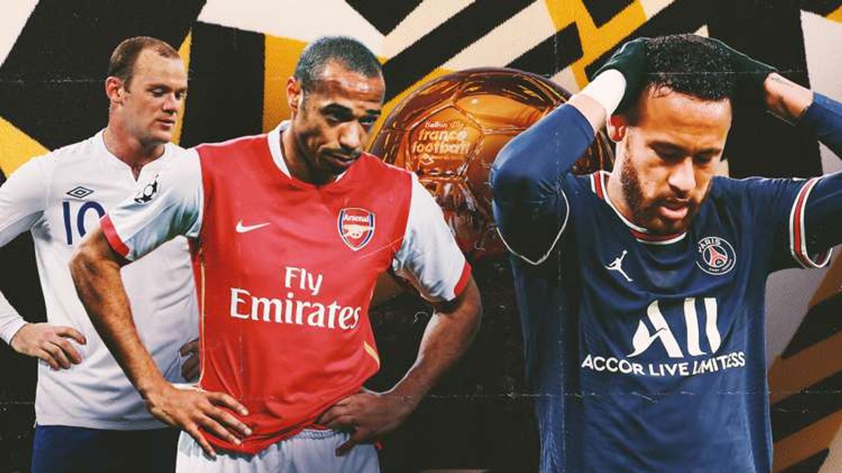 Neymar, Wayne Rooney & the top 10 greatest players to never win the Ballon d'Or - ranked