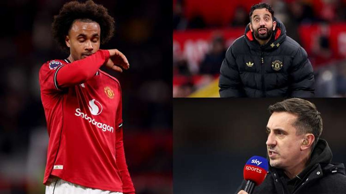 'That's not right!' - Gary Neville tears into Ruben Amorim for 'bizarre' Joshua Zirkzee substitution & questions Man Utd manager's 'complicated' tactics after dismal draw with rock-bottom Wolves