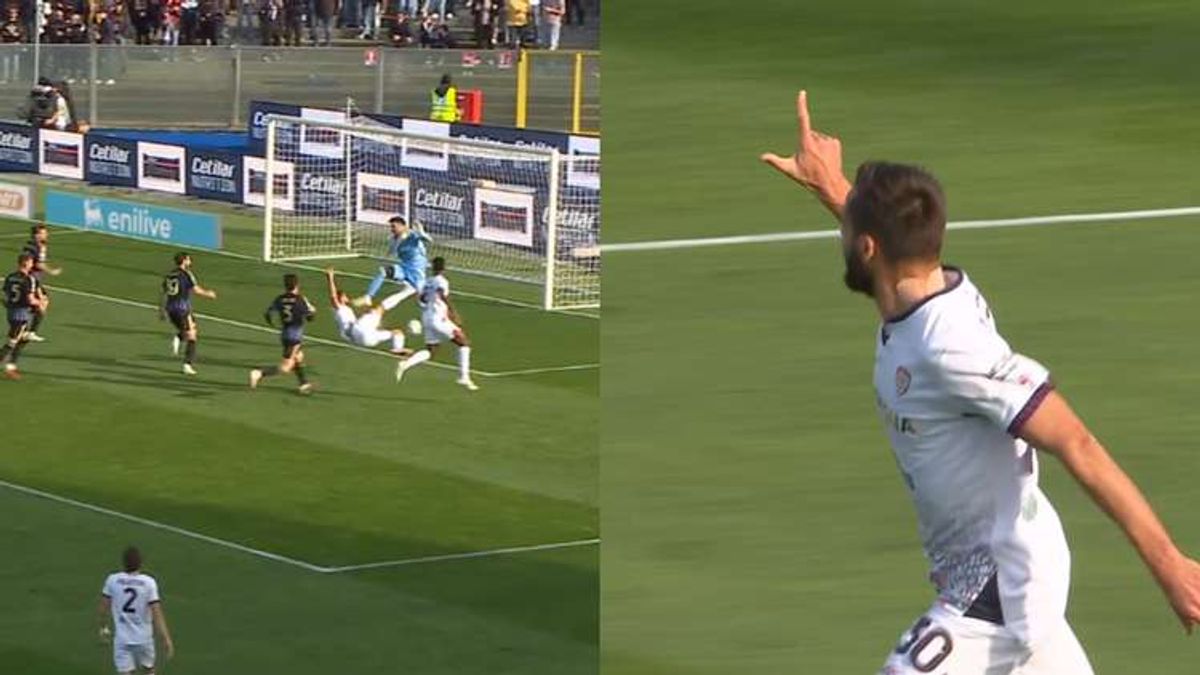 Livorno's Pavoletti celebrates with 'L' in the derby against Pisa: A unique sporting rivalry