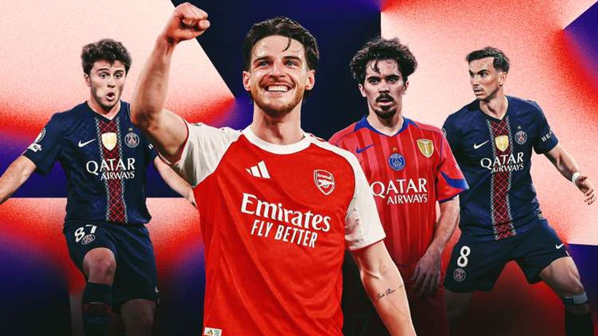 Declan Rice's Standout Performance Against PSG's Midfield Maestros in Champions League Final to Cement his Status among Elite Midfielders