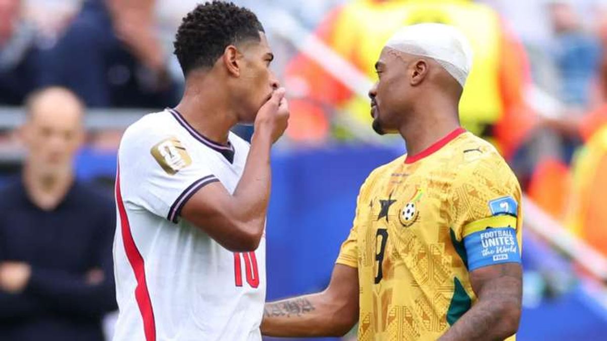 Explained: Why Jude Bellingham was NOT shown red card for covering his mouth when talking to Jordan Ayew during England's World Cup draw with Ghana