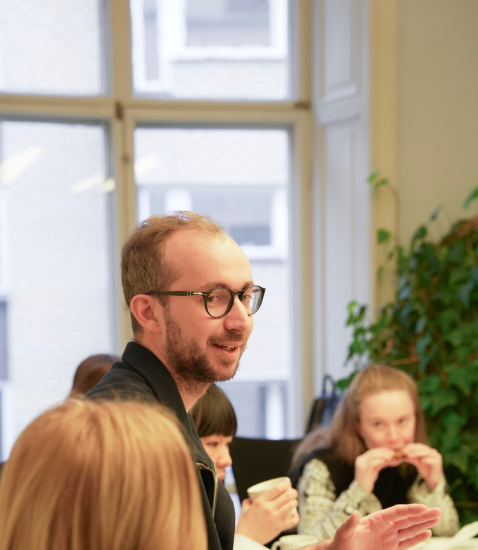 Executives in conversation at an Operator Network event