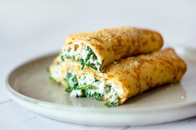 Panqueca de Espinafre com Ricota ao Forno: Leve, Nutritiva e Saborosa - Foto da receita pronta