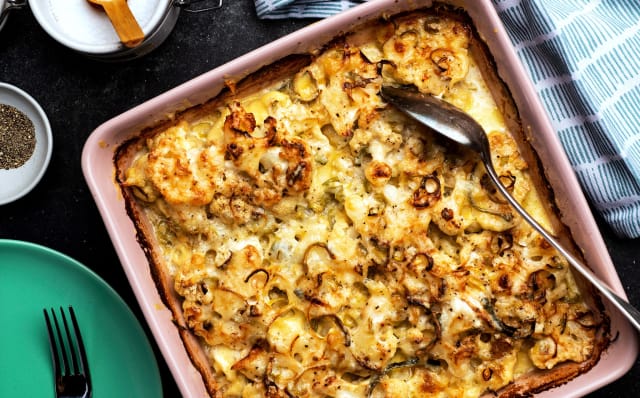 Gratinado de Couve-Flor com Molho Branco e Queijo: Cremoso, Saudável e Irresistível - Foto da receita pronta