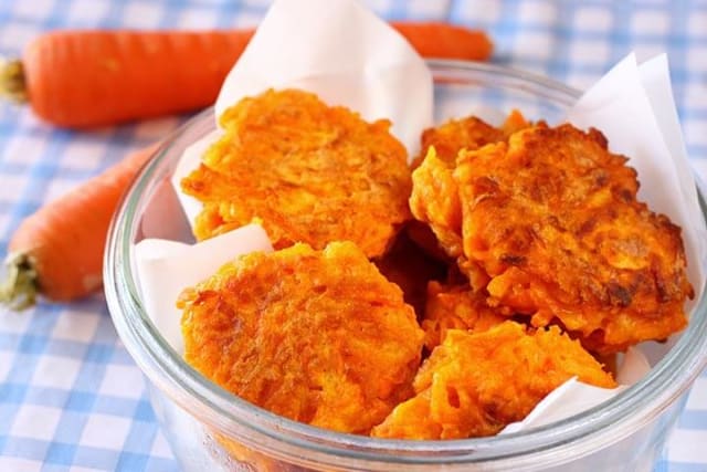 Bolinho de Arroz com Cenoura na Airfryer: Crocante, Saudável e Sem Óleo - Foto da receita pronta