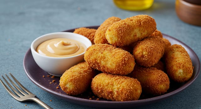 Croquete de Batata na Airfryer Gourmet: Receita Fácil e Crocante! - Foto da receita pronta