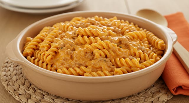 Macarrão Cremoso na Panela de Pressão: Almoço Rápido em 15 Minutos! - Foto da receita pronta