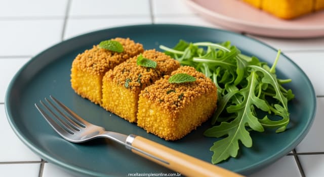 Quibe de Abóbora Assado com Hortelã Fresca: Receita Leve e Saborosa para Surpreender! - Foto da receita pronta