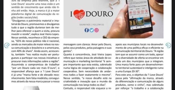 “I Love Douro” promove e divulga o melhor da região do Douro