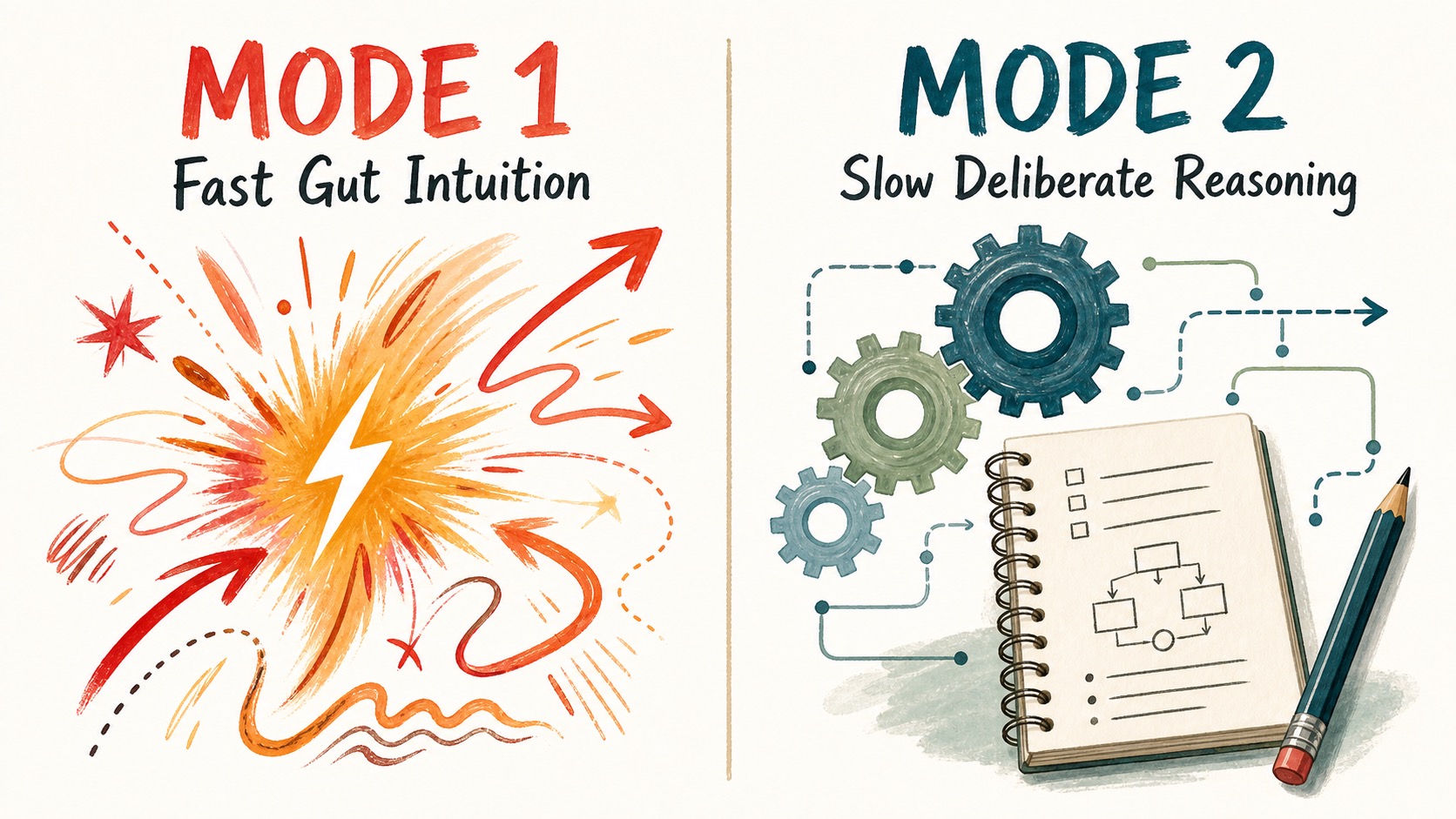 Mode 1 vs Mode 2 Diagram