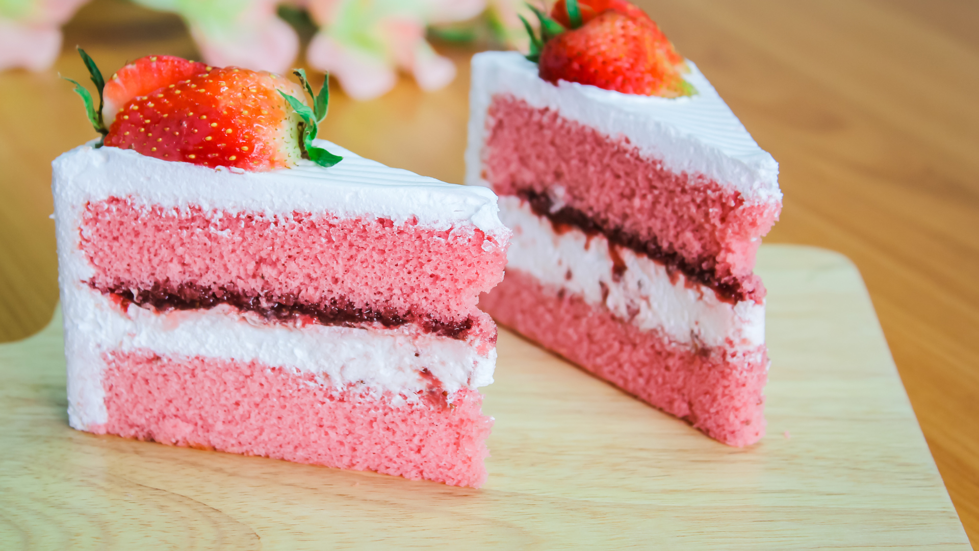 4. Strawberry Cake