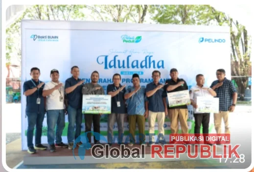 Pelindo Regional 3 Sub Regional Kalimantan Salurkan 34 Hewan Kurban Idul Adha 1446 Hijriyah 
