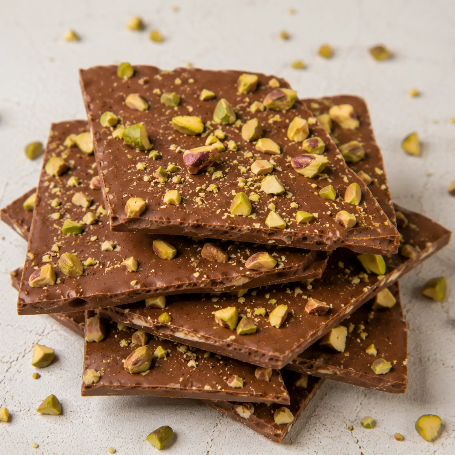 Chocolate Artesanal Leifrocky Valka 70% Cacao con Pistacho Premium