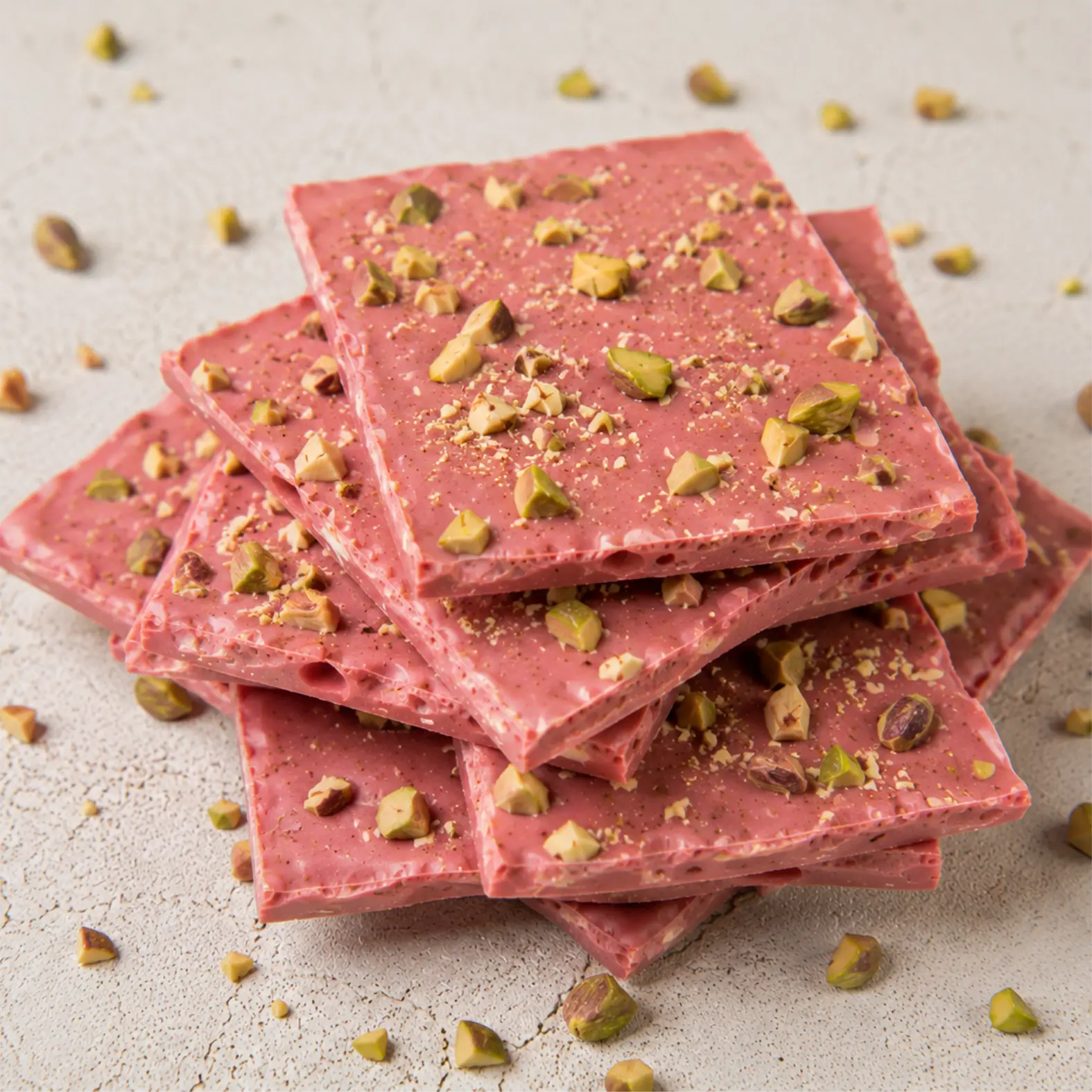 Chocolate Ruby Artesanal Leifrocky Freya con Pistacho Premium