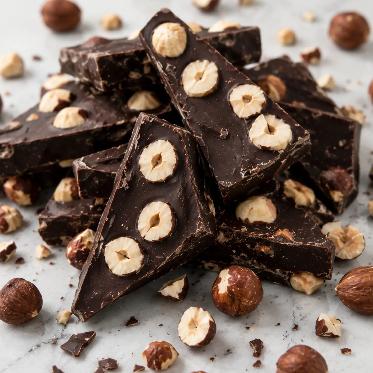 Chocolate Artesanal Leifrocky Sager 85% Cacao Sin Azúcar Añadida con Avellana Europea