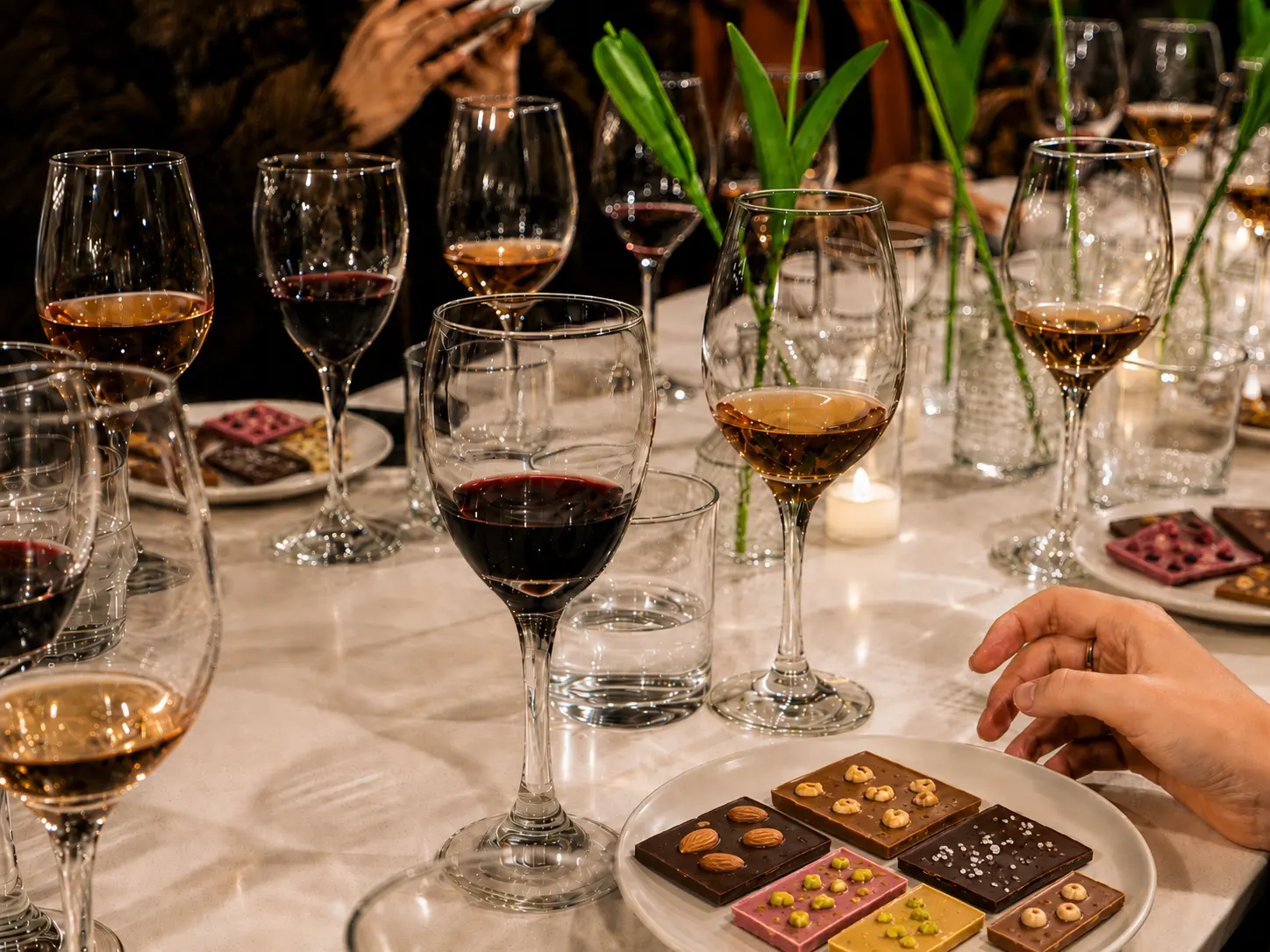 Experiencia guiada de maridaje de chocolate Leifr Chocolatier
