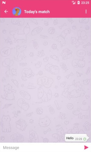 Conversation avec un autre utilisateur dans Polylove