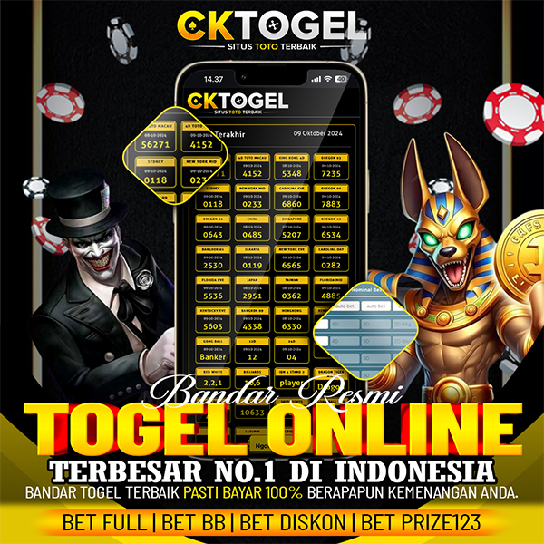 CKTOGEL - Bandar Togel Online Terpercaya Deposit QRIS 1 Detik