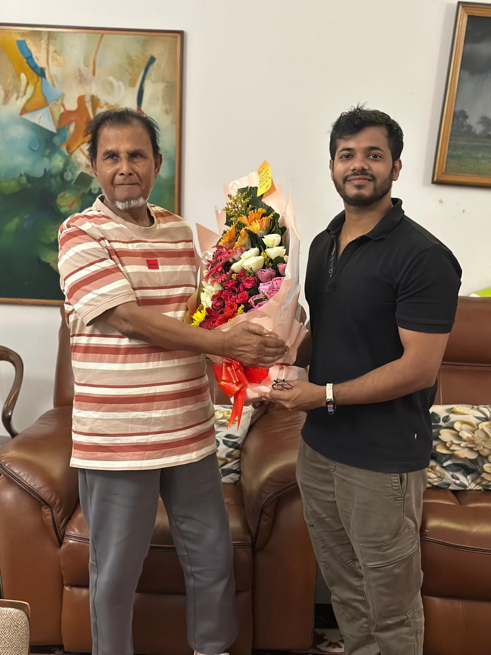 Alauddin Ahmed with Sami Khan