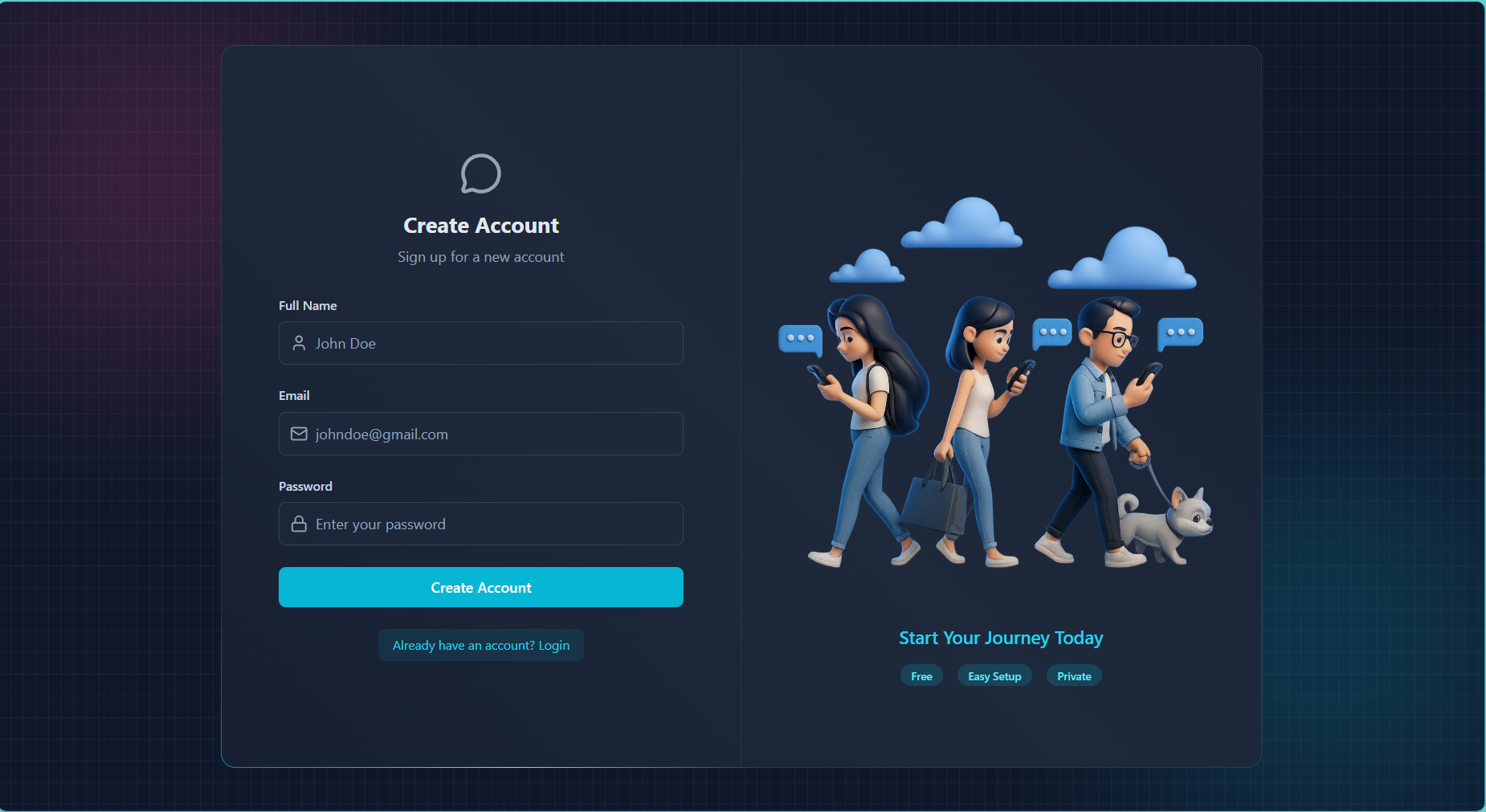 Signup Page