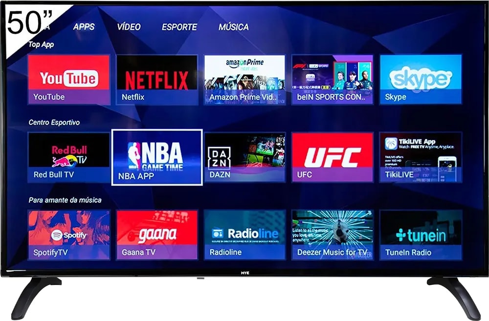 TV HYE 50" HYE50ATUX LED SMART 4K ULTRA HD BLUETOOTH ANDROID +CONVERSOR