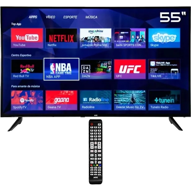 TV HYE 55" HYE55ATUX LED SMART 4K ULTRA HD BLUETOOTH ANDROID +CONVERSOR