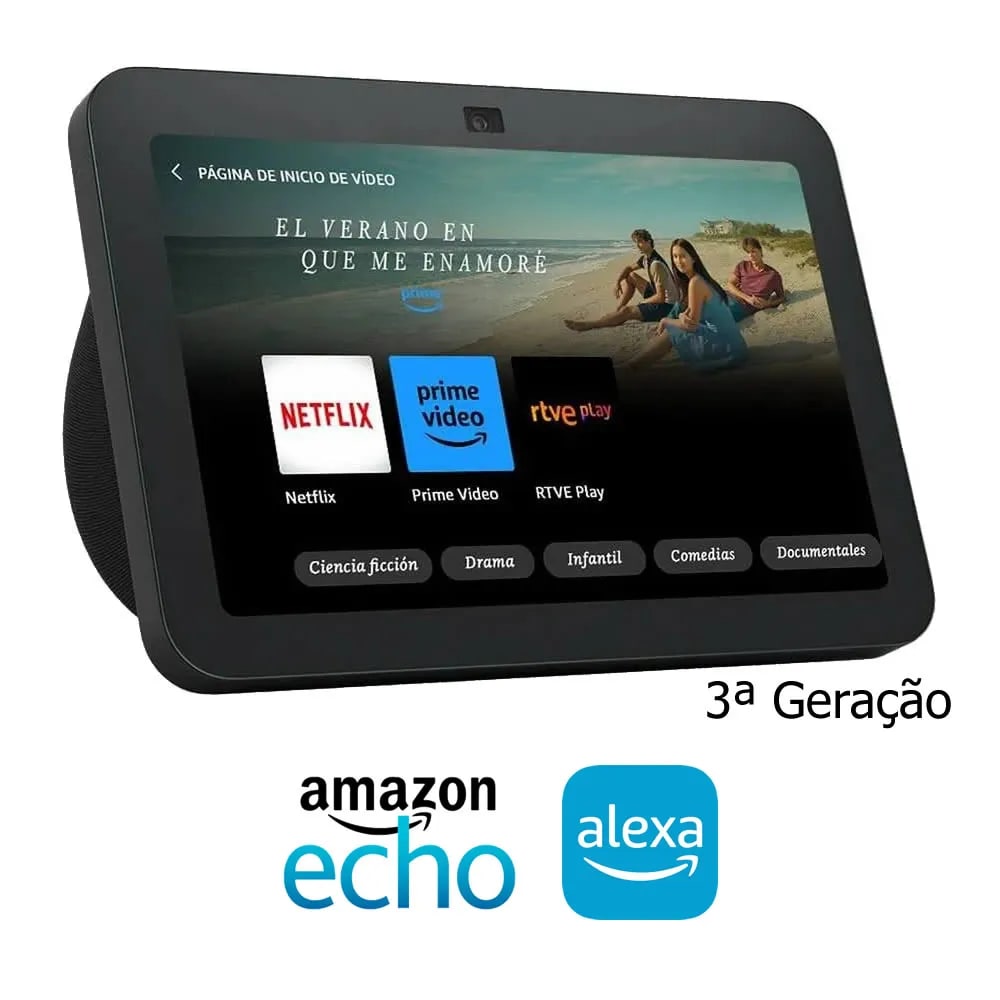 ALEXA AMAZON ECHO SWOW 8 3GEN 5.5 PRETO