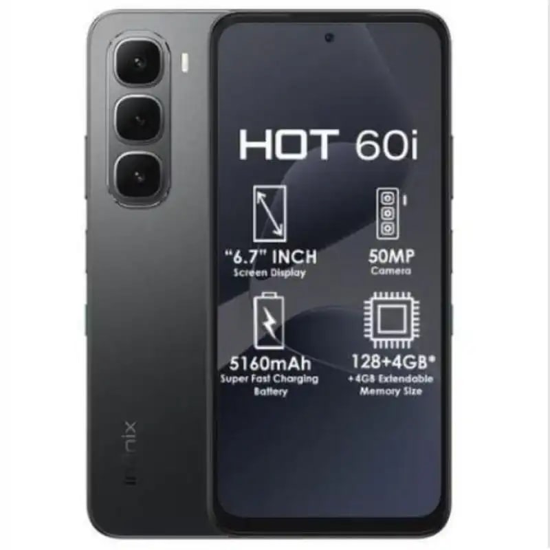 CEL INFINIX HOT 60I 4GB+256GB 6.7 LTE PRETO