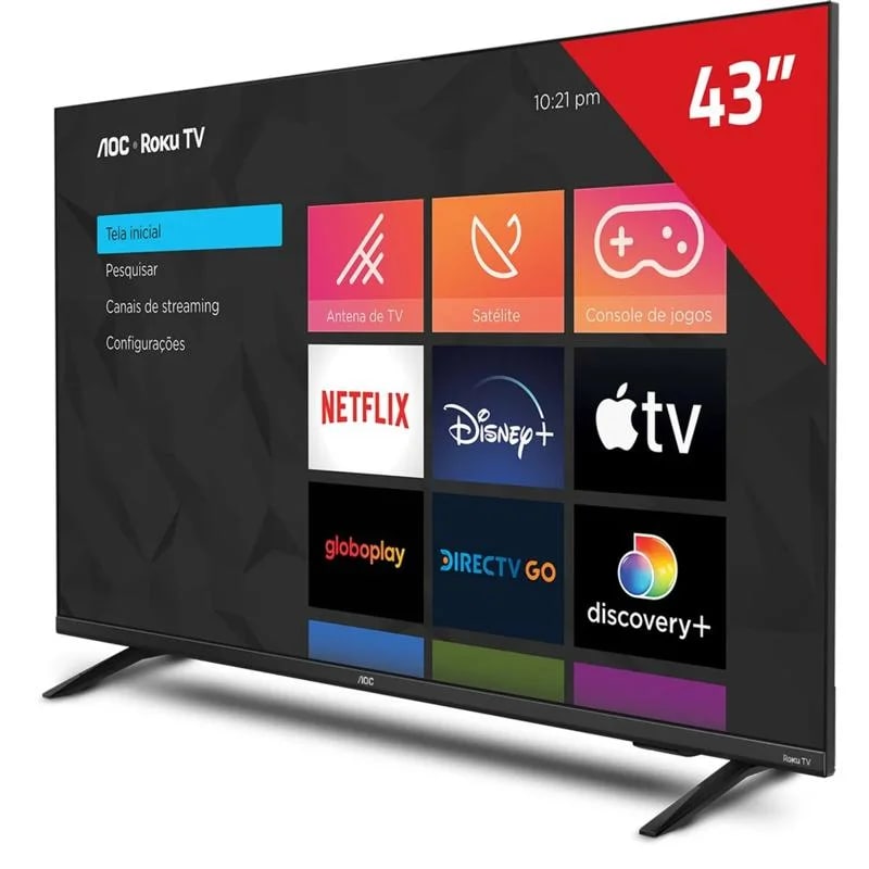 SMART TV LED 43" MIDI PRO MDP-4303 FULL HD WI-FI COM CONVERSOR DIGITAL