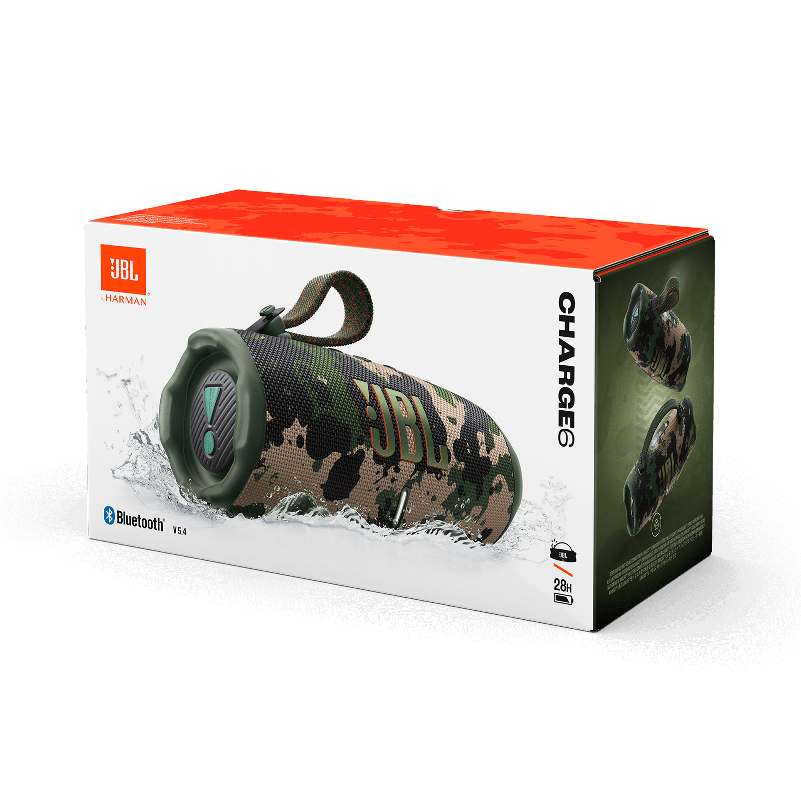 SPEAKER JBL CHARGE 6 BLUETOOTH 45WATTS CAMUFLADO