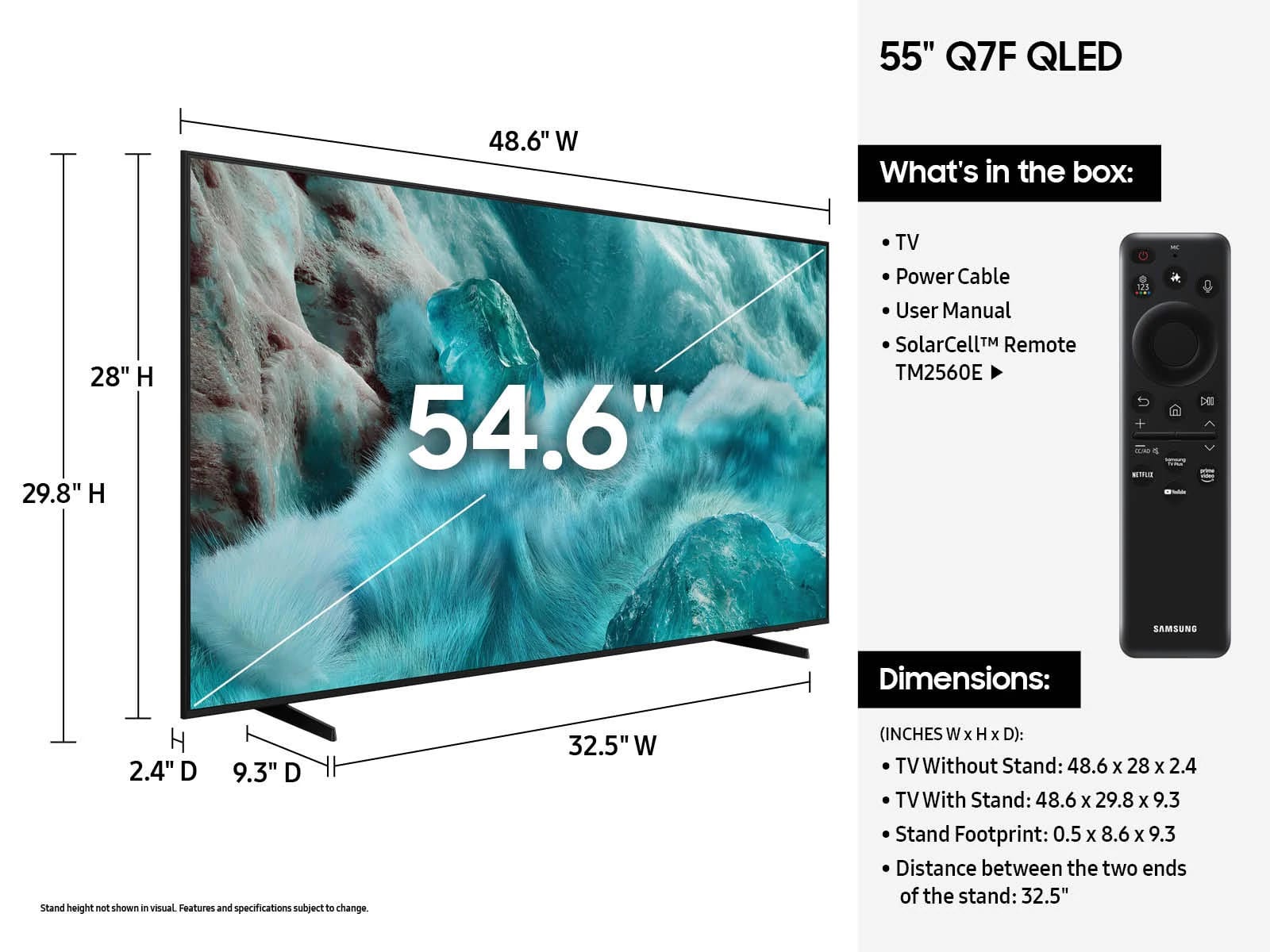 TV 55 SAMSUNG QN55Q7F5AGXPR QLED/SMART/VOICE PRETO