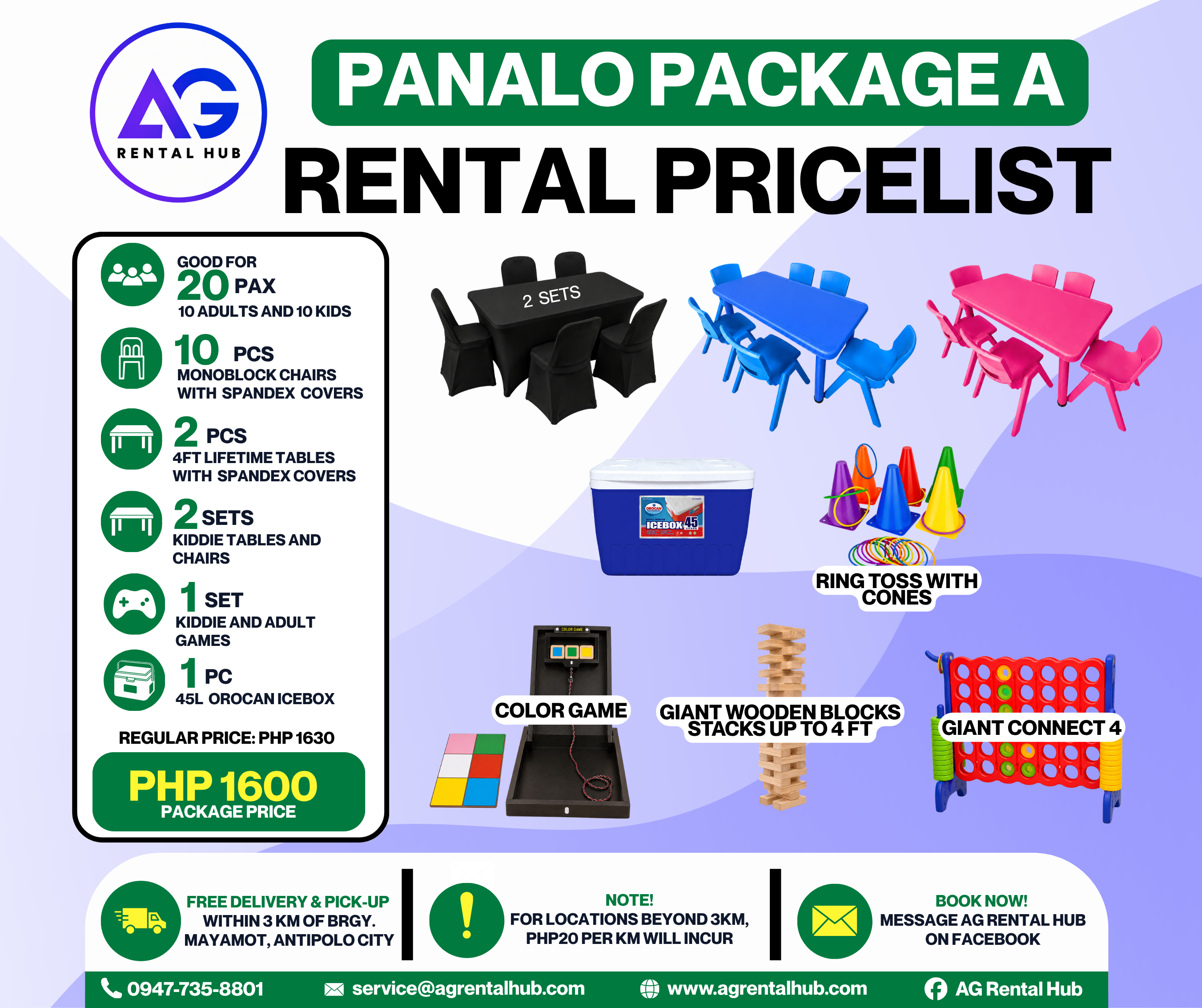 Panalo Package A - 20 PAX (10 Adults and 10 kids)