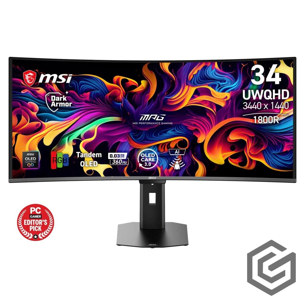 MSI MPG 341CQPX QD-OLED 34" UWQHD Curved Gaming Monitor - view 4