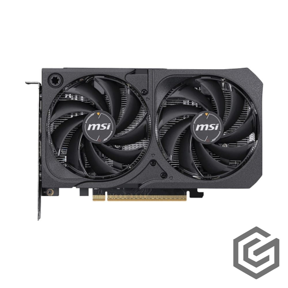 MSI GeForce RTX 5050 8G SHADOW 2X OC 8GB Graphics Card, GDDR6 128-Bit Memory, 2602 MHz Engine Clock, 20 Gbps Memory Clock, 2560 CUDA Cores, PCI Express Gen 5 x16