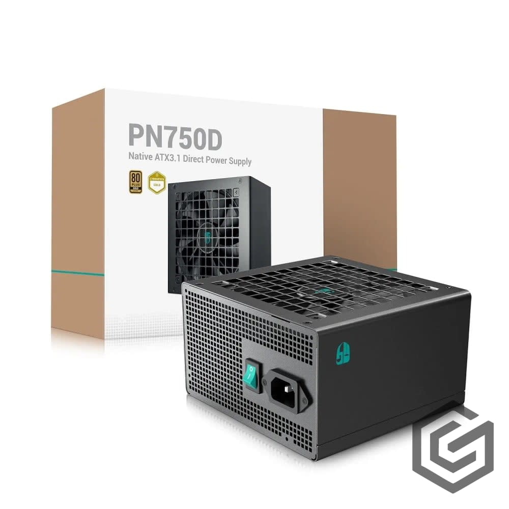 Deepcool Gamer Storm PN750D 750W 80+ Gold ATX 3.1 + PCI-E 5.1 Active PFC + Full Bridge SRC LLC + DC to DC, Hydro Bearing, 120mm Fan Size, Black - view 3