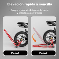 CABALLETE PARA MOTO ROJO — miniatura 2