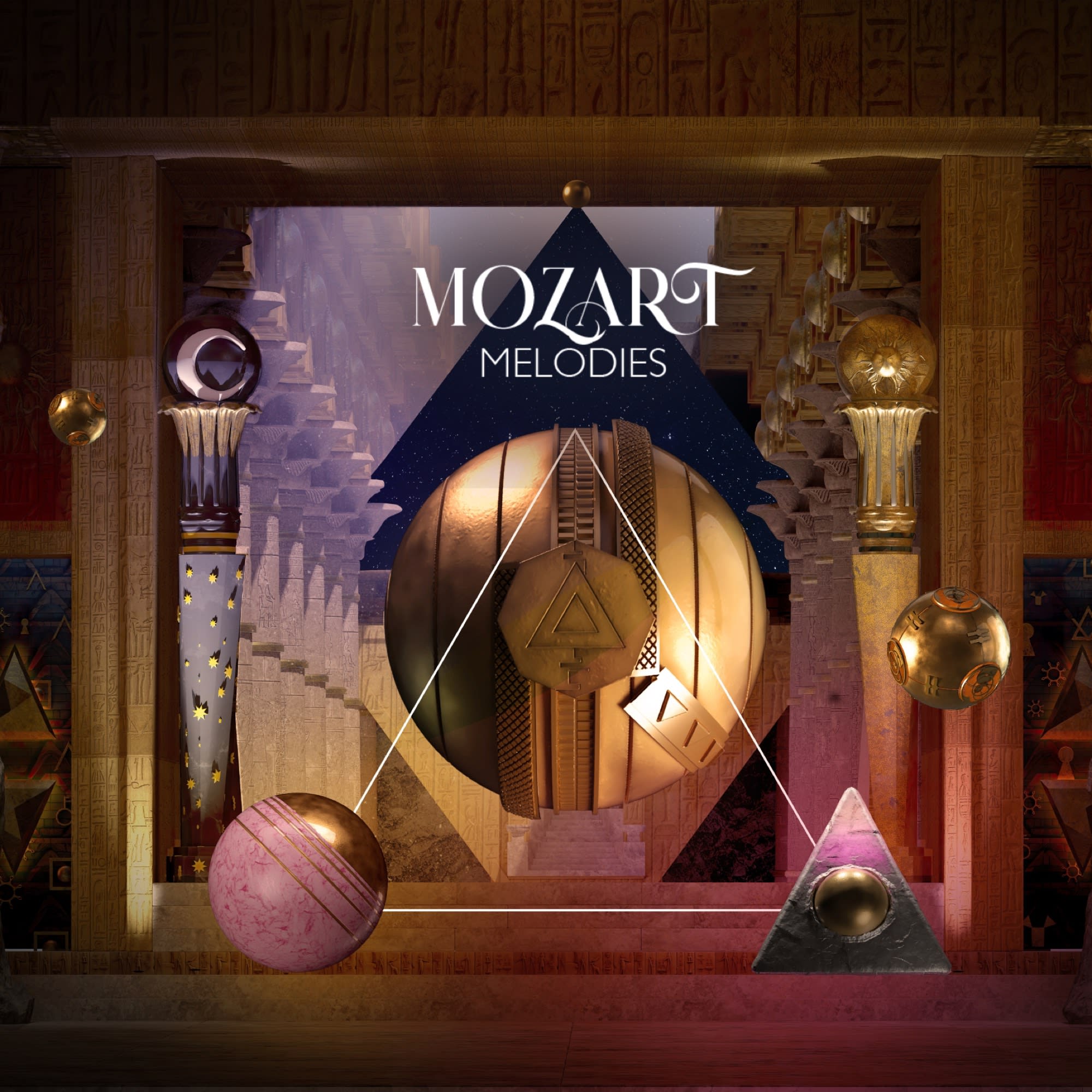 MOZART MELODIES, key visual by PROJEKTIL