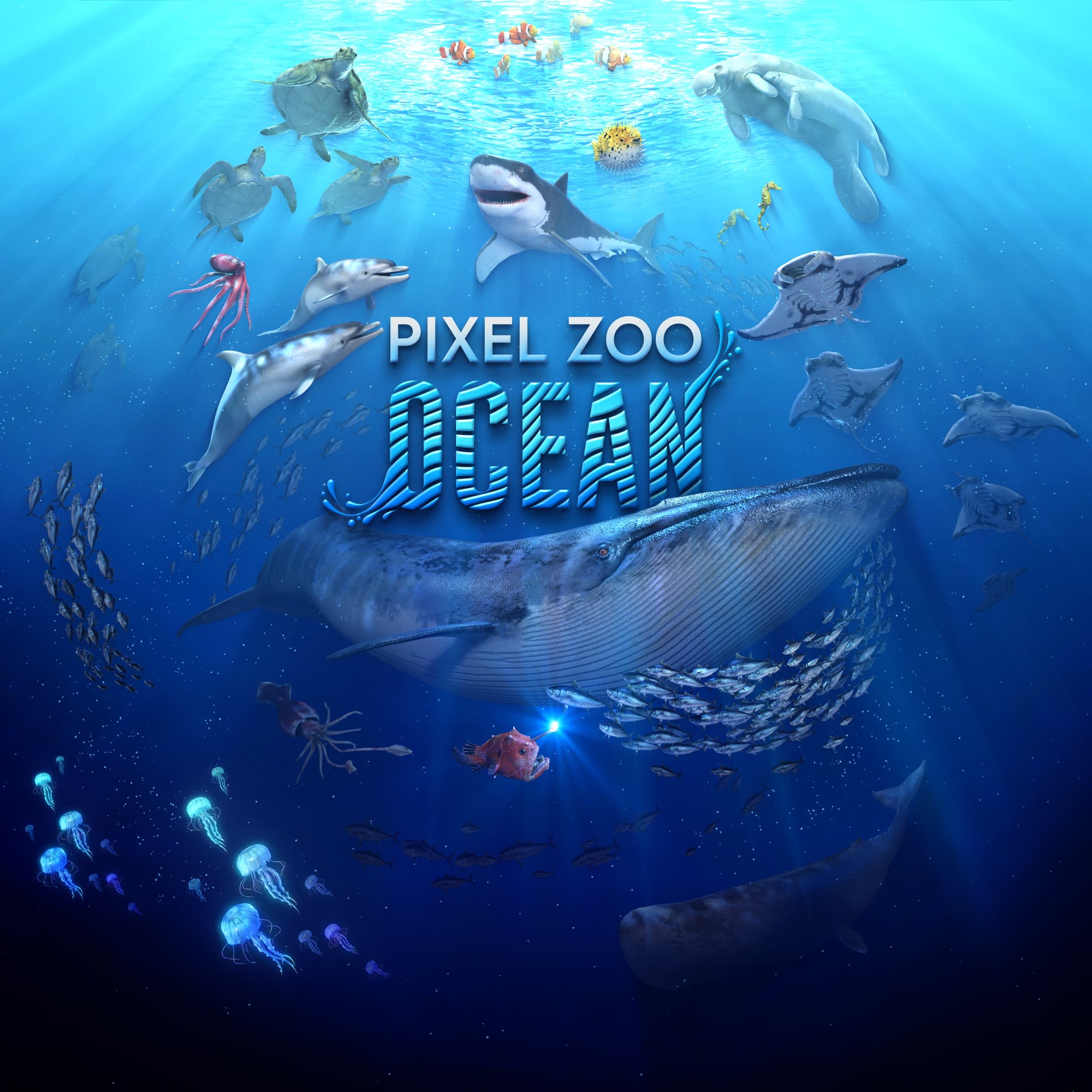 PIXEL ZOO OCEAN, key visual by PROJEKTIL