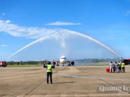 Khánh Hòa – Quảng Trị: Bay thẳng, kết nối di sản, vươn tầm du lịch biển! Lễ đón chuyến bay đầu tiên từ Khánh Hòa đến Quảng Trị: Kết nối di sản-Vươn tầm biển xanh