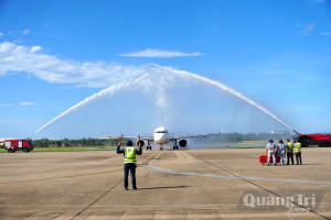 Lễ đón chuyến bay đầu tiên từ Khánh Hòa đến Quảng Trị: Kết nối di sản-Vươn tầm biển xanh