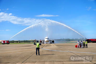 Lễ đón chuyến bay đầu tiên từ Khánh Hòa đến Quảng Trị: Kết nối di sản-Vươn tầm biển xanh