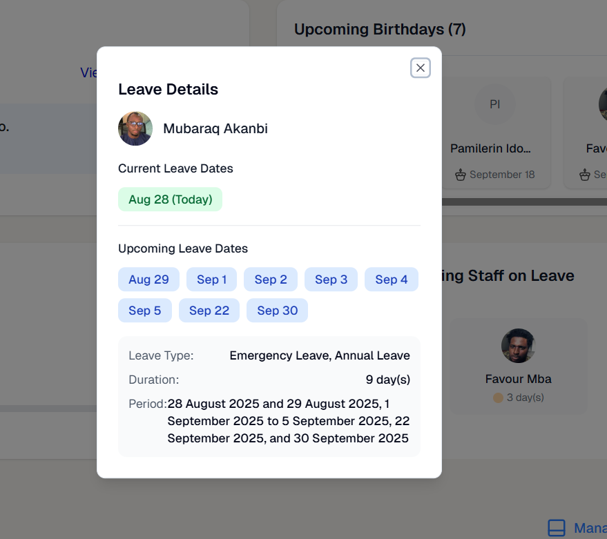 Internal HR & Operations Tool screenshot 6