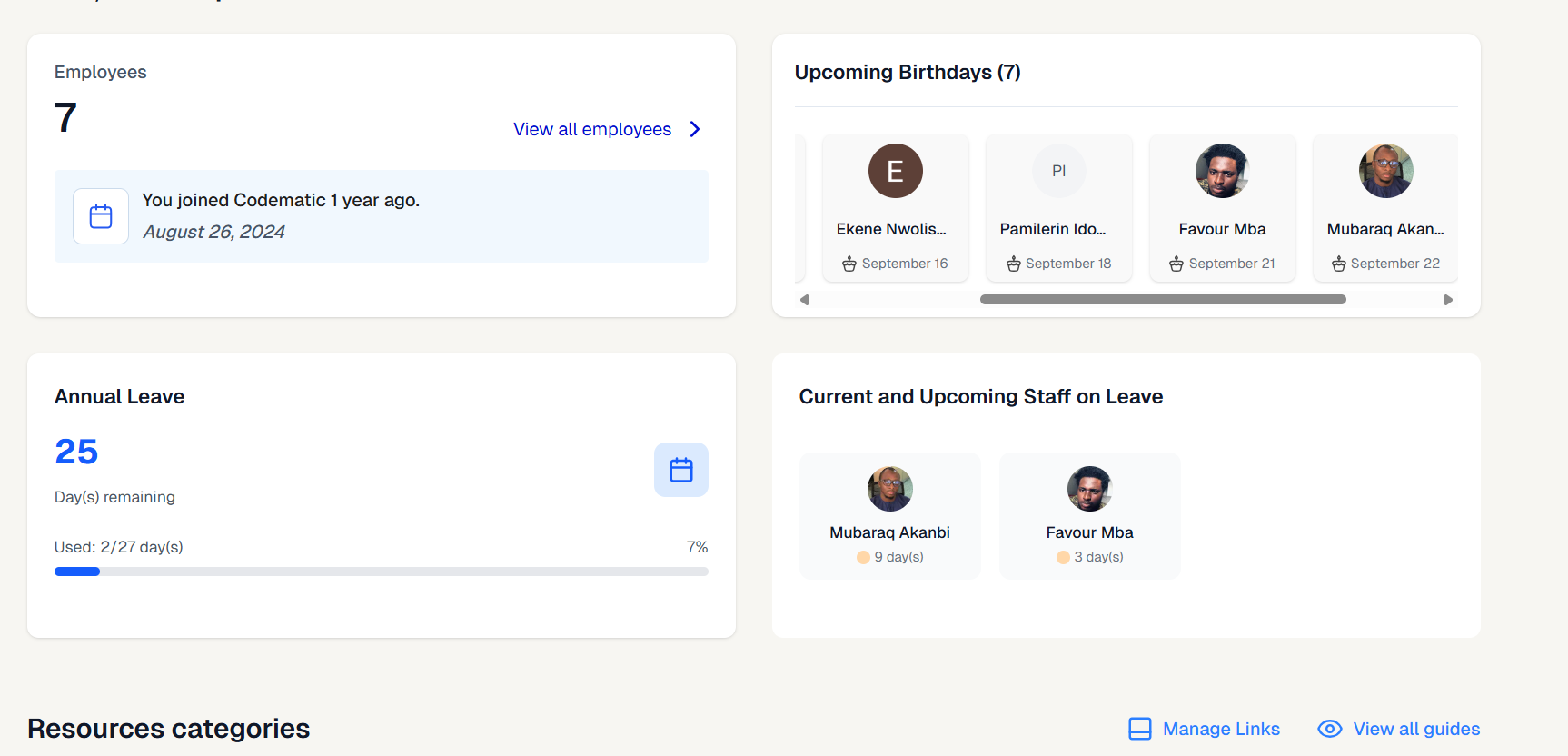 Internal HR & Operations Tool