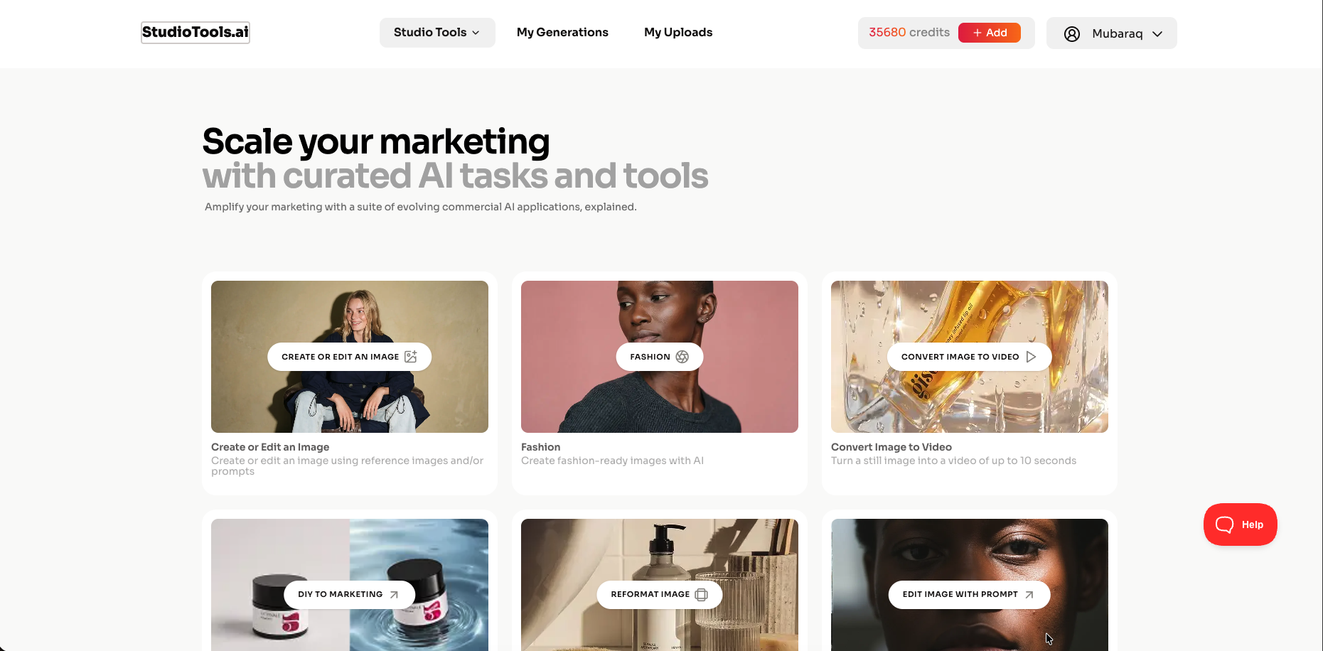 Studio Tools | AI Creative Workbench