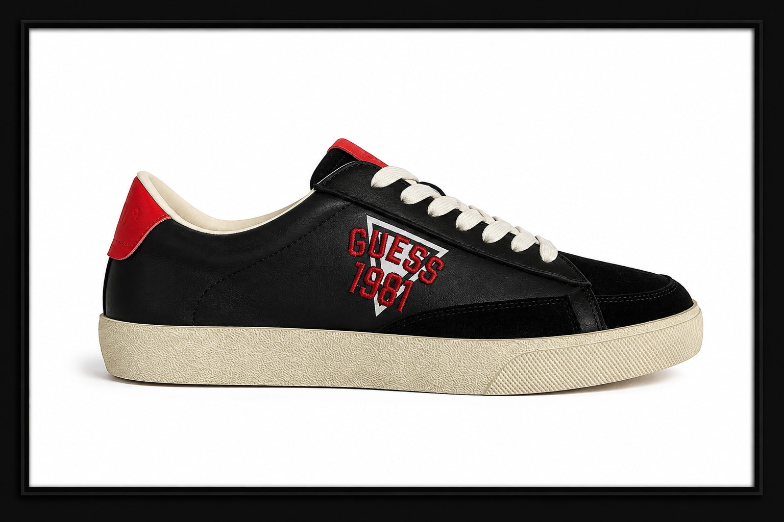 Black Guess 1981 low-top sneakers dark შავი Guess ფეხსაცმელი Ketebi.ge